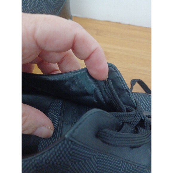 Louis Vuitton Offshore Damier Graphite Check Black Sneakers 8.5 LV or 9.5 US - Picture 10 of 16